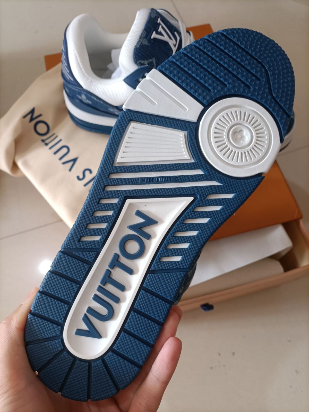 Louis Vuitton Monogram Denim Blue Trainers